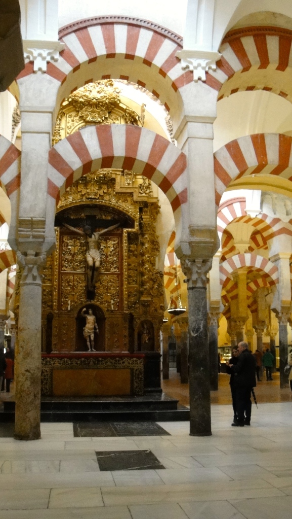 The Catholics added many religious icons when converting the mosque into a cathedral.