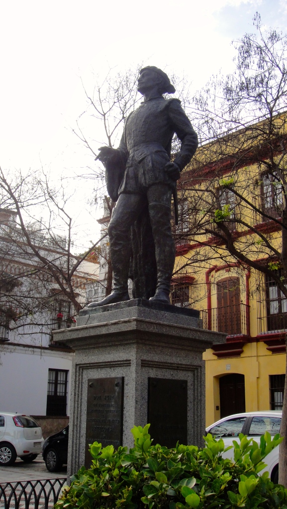 Statue of Don Juan in the Barrio Santa Cruz.